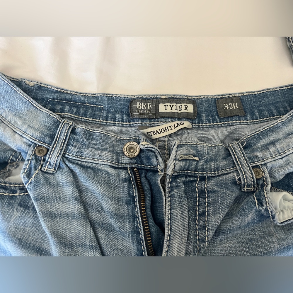 BKE Tyler Straight Premium Stretch light wash